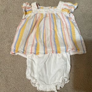 Janie and Jack Top and Bloomers 3-6 Months